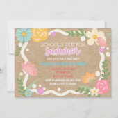 School's out, Summer party, Class party,  招待状 (正面)