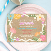 School's out, Summer party, Class party,  招待状