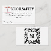 SCHOOLSAFETYクーポン 名刺 (正面/裏面)