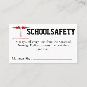 SCHOOLSAFETYクーポン 名刺