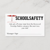 SCHOOLSAFETY Coupon 名刺 (正面)