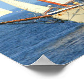 schooner sailing poster ポスター (角)