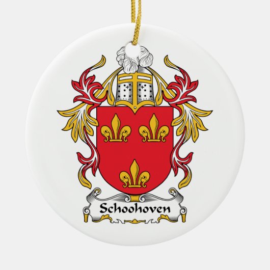 Schoonhovenの家紋 セラミックオーナメント (正面)