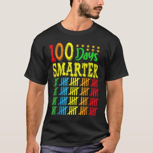 Schoooの頭が切れる100日数ハッシュ・マーク日 Tシャツ (正面)