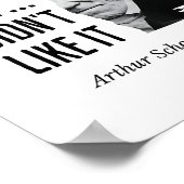 Schopenhauer Quote Funny Philosopher Statement  ポスター (角)