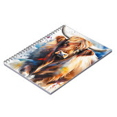 Schottische Hochlandkuh Notizbuch ノートブック (左側)