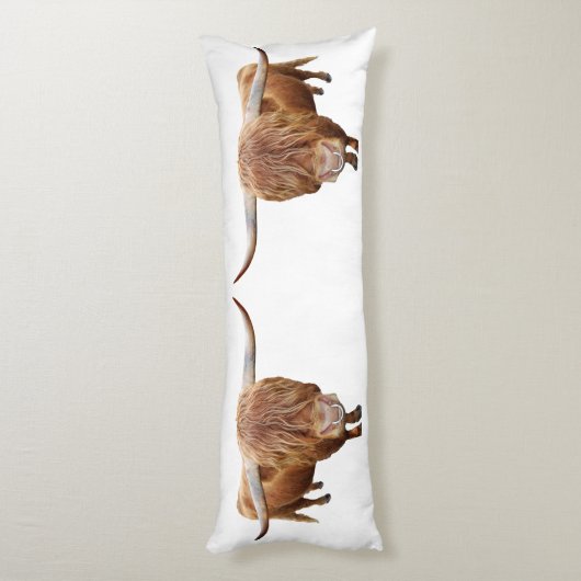 Schottisches Hochlandrind ボディピロー (裏面 (縦))