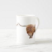 Schottisches Hochlandrind ボーンチャイナマグカップ (正面右)