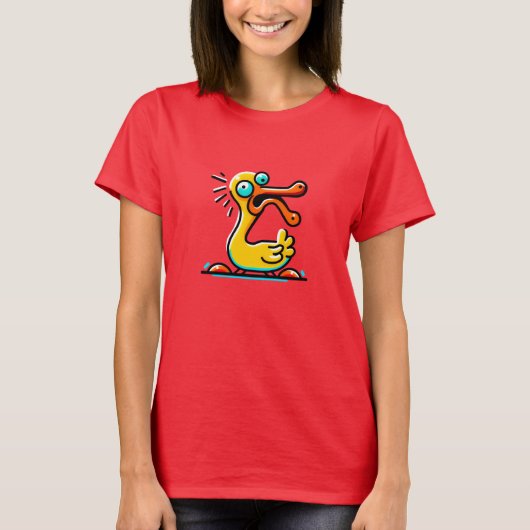 Schräge Crazy Ente Tシャツ (正面)