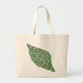 Schritt für Schritt zum Glück Tasche Shopper ラージトートバッグ