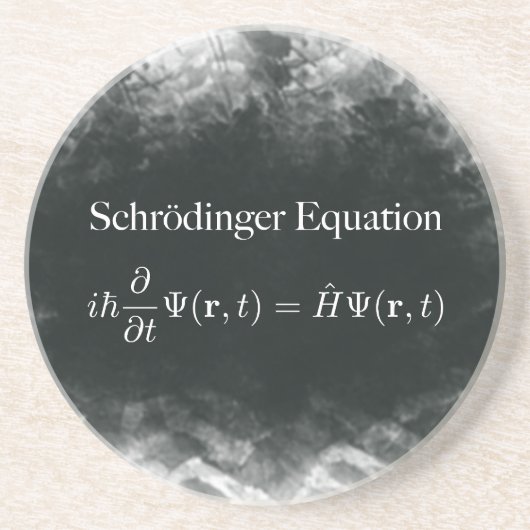 Schrödingerの同等化の数学及び量子物理学 コースター (正面)
