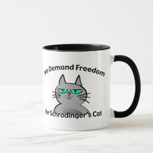 Schrodingerの猫のおもしろいなギークのユーモア マグカップ