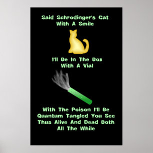 Schrodingerの猫のリムリック ポスター