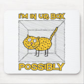 Schrodingerの猫のLolcatのおもしろいなマウスパッド マウスパッド (正面)