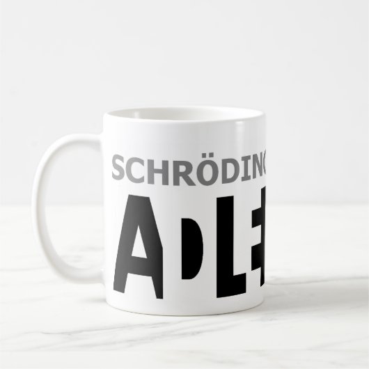 Schrödingerの猫はか。ありますか。か。 コーヒーマグカップ (左)