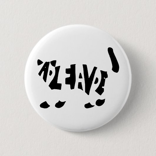 Schrödingerの猫 缶バッジ (正面)