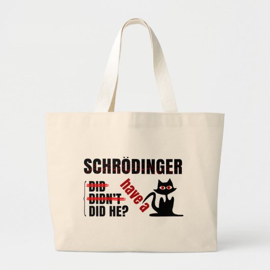 SchrodingerのDillema ラージトートバッグ (正面)