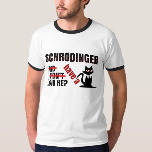 SchrodingerのDillema Tシャツ (正面)