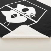 Schrödinger猫のグラフィック シェルパブランケット (3/4)