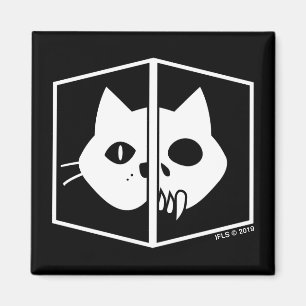 Schrödinger猫のグラフィック マグネット