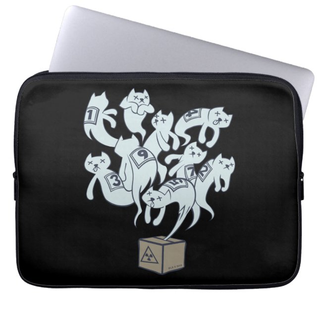 Schrödinger猫9生命 ラップトップスリーブ (正面)