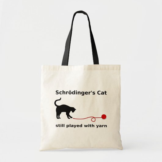 "Schrödinger猫"のバッグ(ライト) トートバッグ (正面)