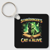 Schrödinger’s Curious Cat キーホルダー (正面)