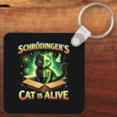 Schrödinger’s Curious Cat キーホルダー (裏面)