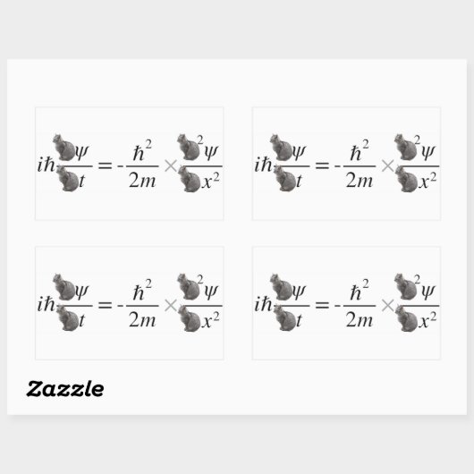 Schrodinger's cat 長方形シール (シート)