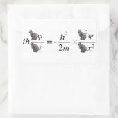 Schrodinger's cat 長方形シール (バッグ)