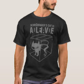 Schrodingers Cat Is Adleiavde - Art1 Wt-Trans Tシャツ (正面)