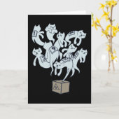 Schruline Cat 9の生活 カード (黄色い花)