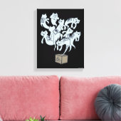 Schruline Cat 9の生活 キャンバスプリント (インサイチュ (リビング))