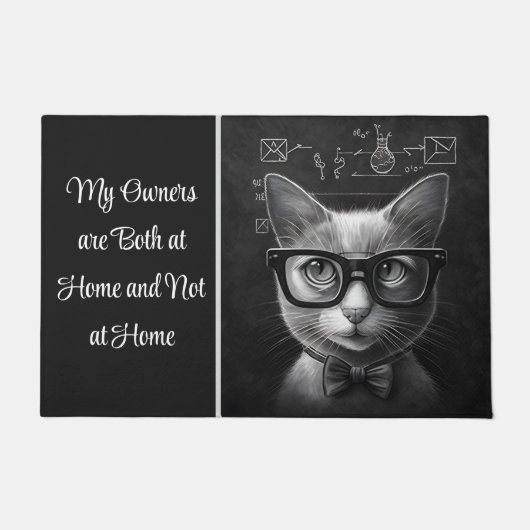 Schruline's Cat私の飼い主は家で家ではない ドアマット (正面)