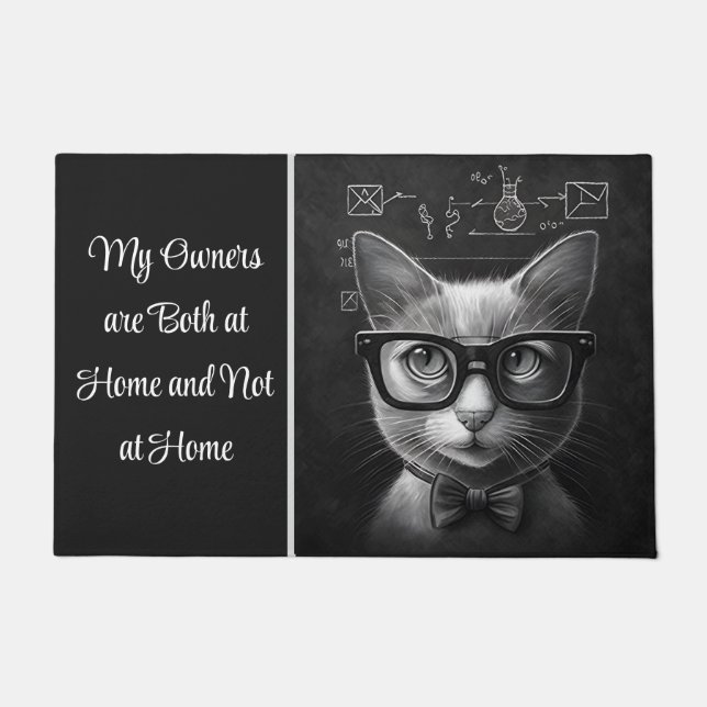 Schruline's Cat私の飼い主は家で家ではない ドアマット (正面)