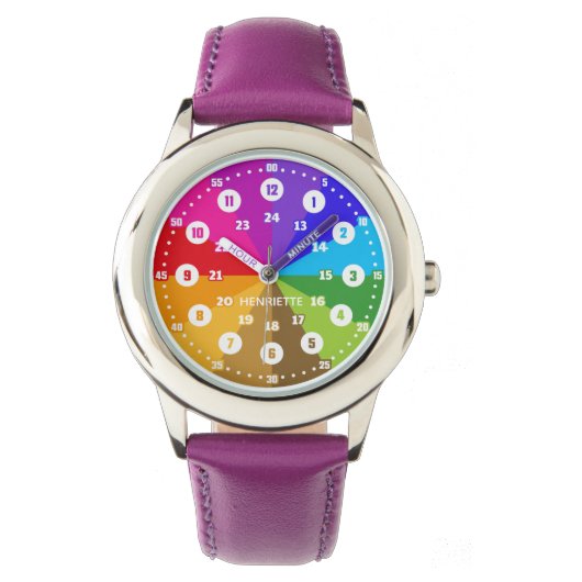 Schulanfangsgeschenk Lernuhr Kinder-Armbanduhr 腕時計 (正面)