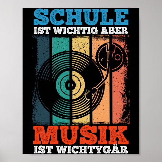 Schule ist Wichtig Aber Musik ist Wichtiger tiger ポスター (正面)