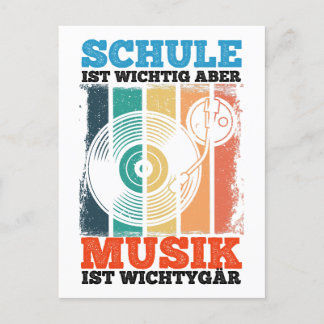 Schule Ist Wichtig Aber Musik Ist Wichtiger Vinyl ポストカード