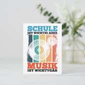 Schule Ist Wichtig Aber Musik Ist Wichtiger Vinyl ポストカード (スタンド正面)