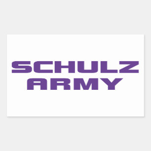 Schulzの軍隊のステッカー 長方形シール