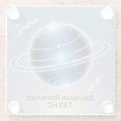 Schumann Resonance 7.83 Hz Glass Coaster ガラスコースター (裏面)