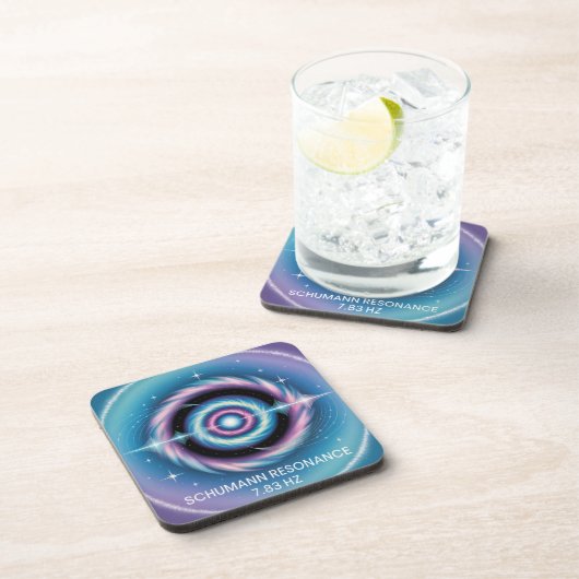 Schumann Resonance 7.83 Hz Plastic Coaster Set コースター (右側)
