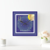 Schumellins 21 matg fin 21 zercladur Uhr スクエア壁時計 (ホーム)