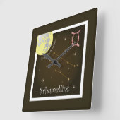 Schumellins 21 matg fin 21 zercladur Uhr スクエア壁時計 (傾斜)