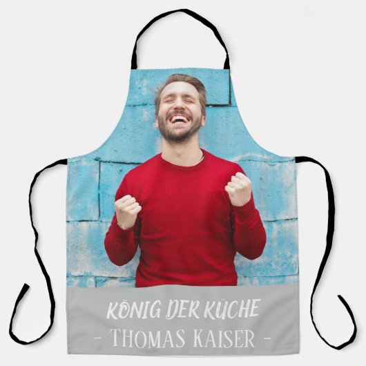 Schürze mit eigenem Namen und Foto gestalten エプロン (正面)