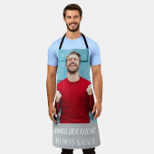 Schürze mit eigenem Namen und Foto gestalten エプロン (着用した状態)