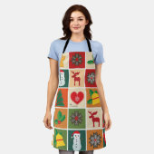 Schürze Weihnachtsmotive エプロン (着用した状態)
