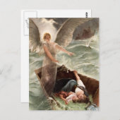 Schutzengel Meer Mutter und Kind Karl Raupp ポストカード (正面/裏面)