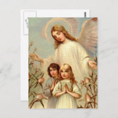 Schutzengel und Betende Kinder und Distel ポストカード (正面/裏面)