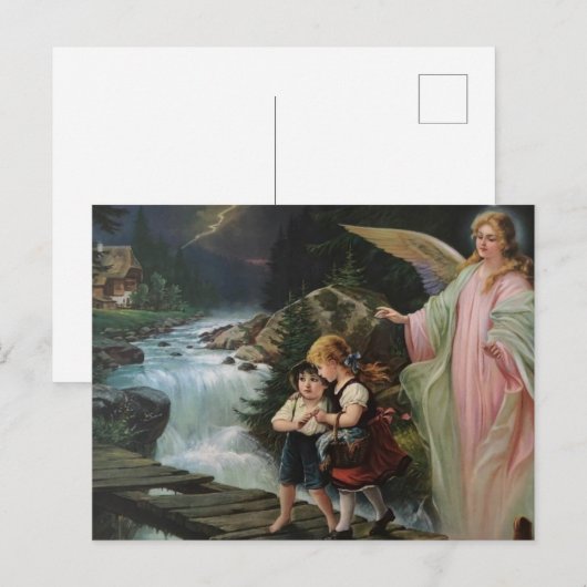 Schutzengel und Kinder Lindberg Bild ポストカード (正面/裏面)